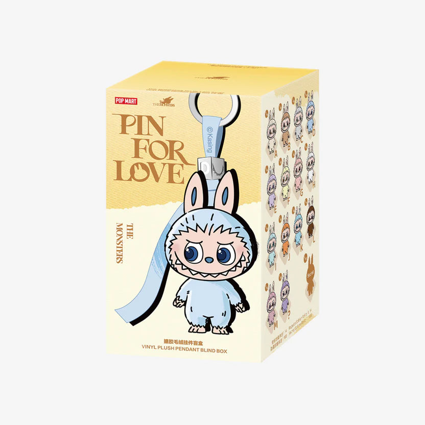 THE MONSTERS Pin for Love Series-Vinyl Plush Pendant labubu Blind Box (@Factory Price)