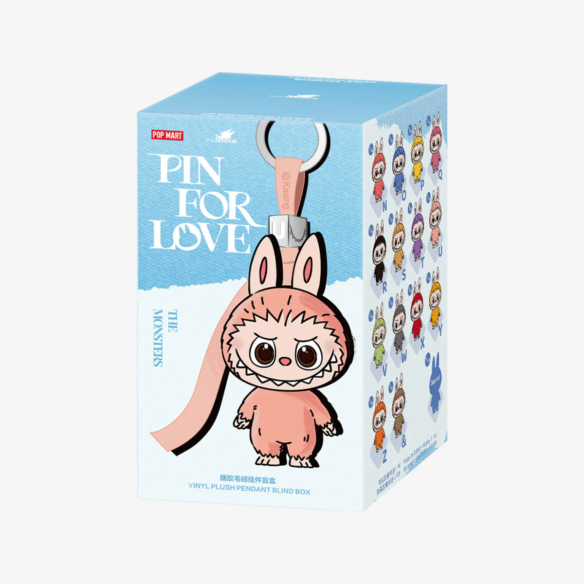 THE MONSTERS Pin for Love Series-Vinyl Plush Pendant labubu Blind Box (@Factory Price)