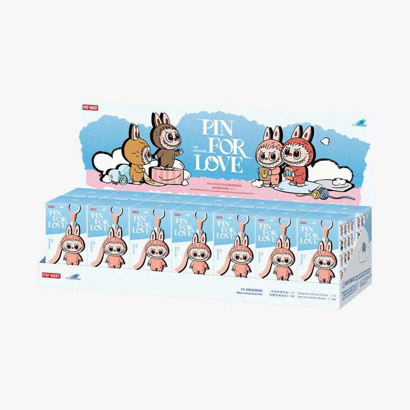 THE MONSTERS Pin for Love Series-Vinyl Plush Pendant labubu Blind Box (@Factory Price)