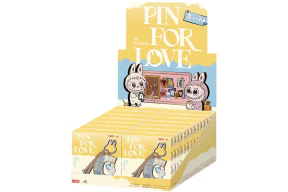 THE MONSTERS Pin for Love Series- Letter Pendant Blind Box (@Factory Price)