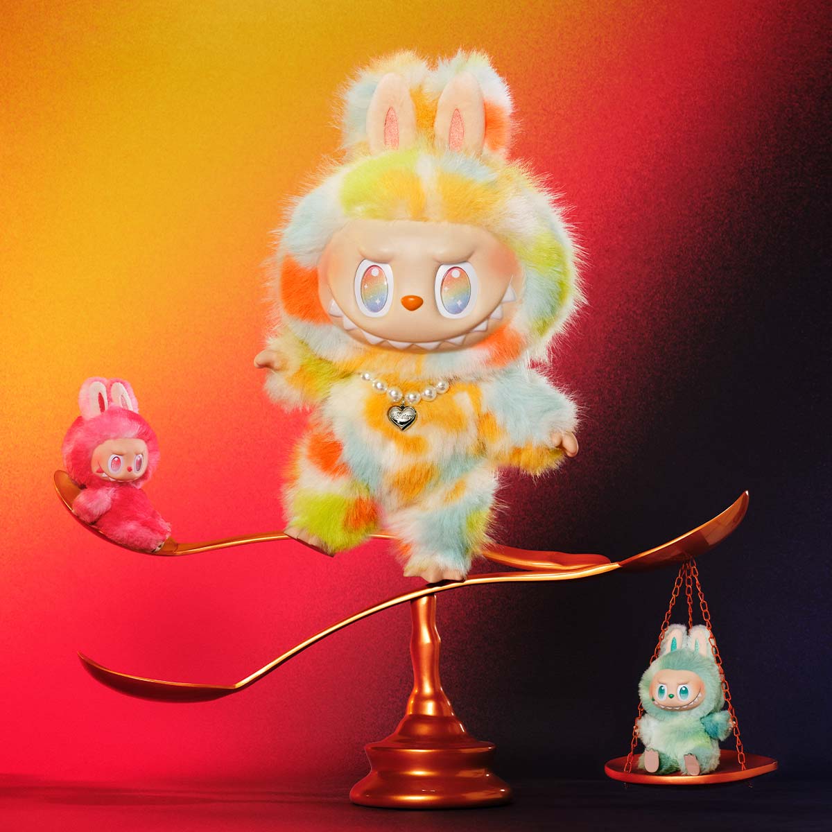 THE MONSTERS Big into Energy Series-ROCK THE UNIVERSE labubu Vinyl Plush Doll (@Factory Price)