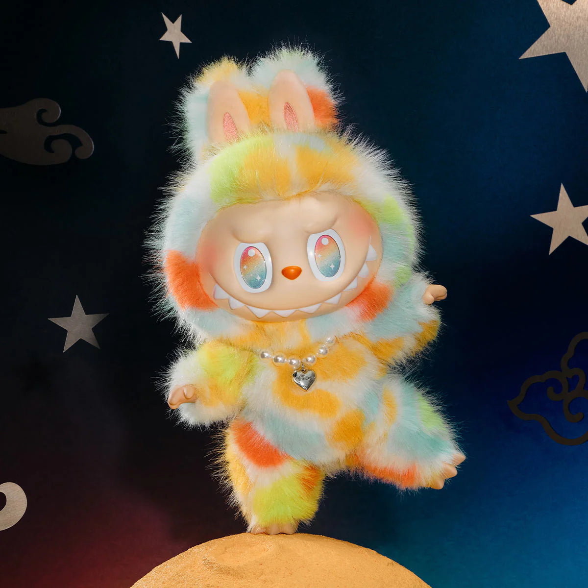 THE MONSTERS Big into Energy Series-ROCK THE UNIVERSE labubu Vinyl Plush Doll (@Factory Price)