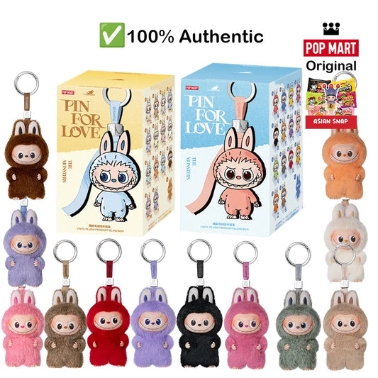 THE MONSTERS Pin for Love Series-Vinyl Plush Pendant labubu Blind Box (@Factory Price)